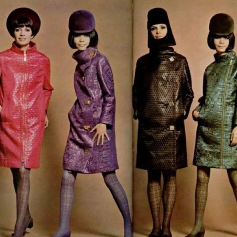 Pierre Cardin Création 1966 Broché Swing Coat