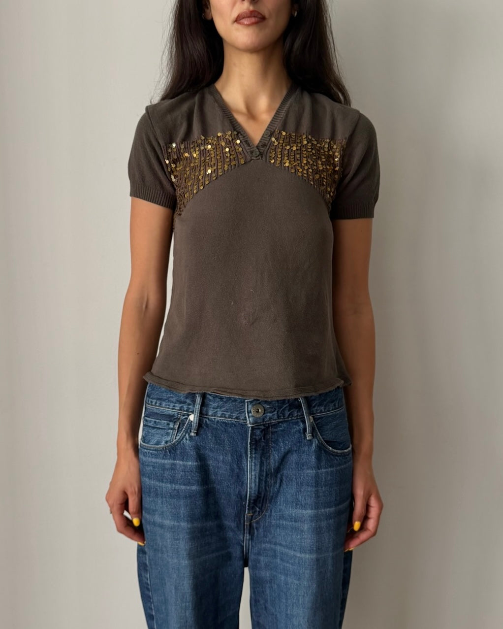 Chloé by Phoebe Philo FW2002 Sequin Top