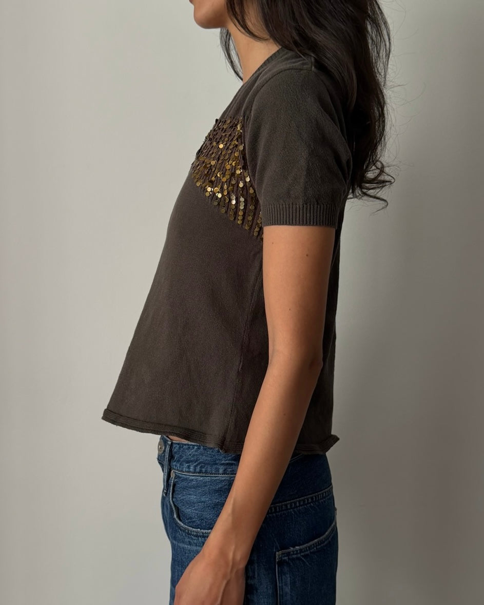 Chloé by Phoebe Philo FW2002 Sequin Top