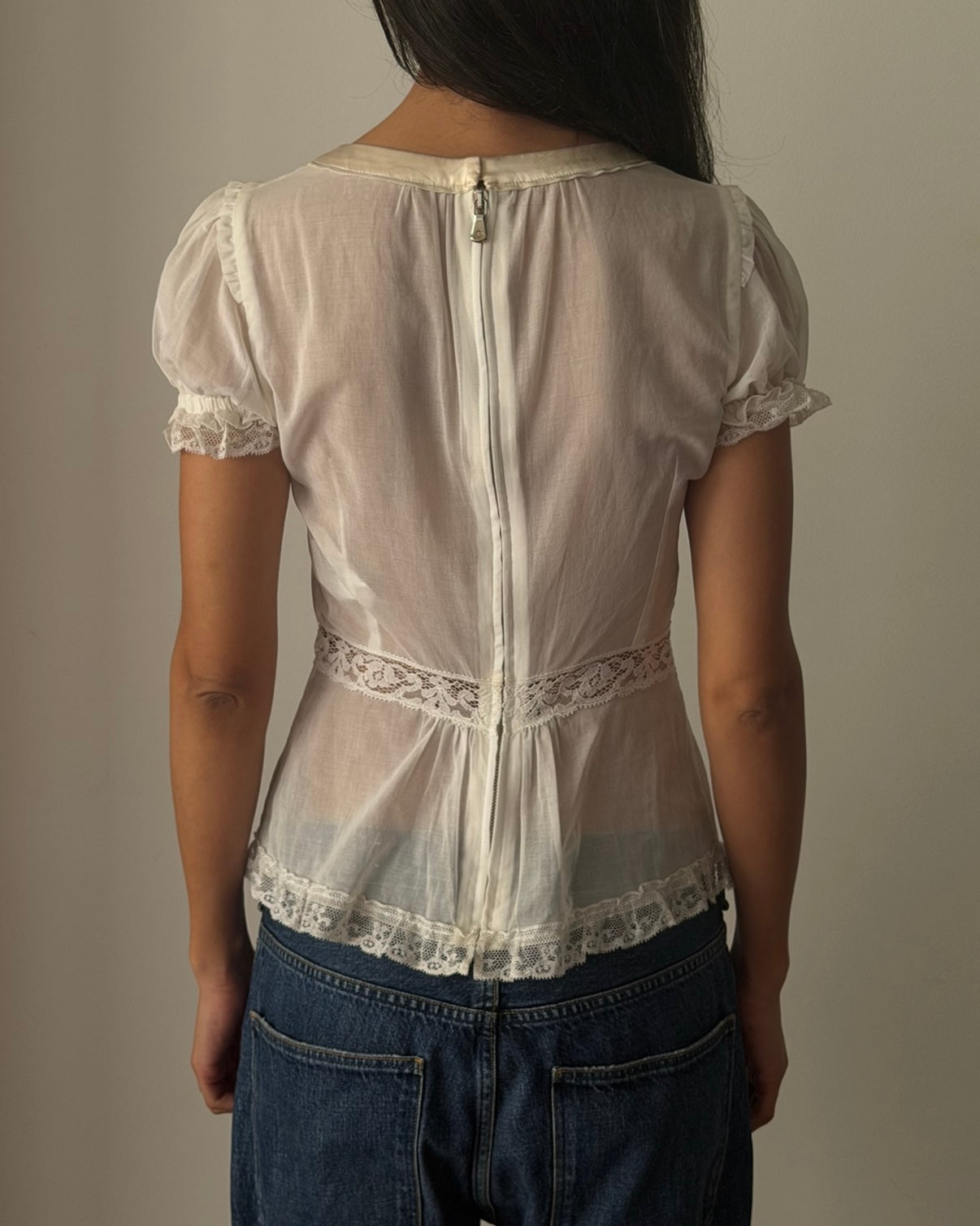 Dolce & Gabbana SS2006 Sheer Lace Blouse