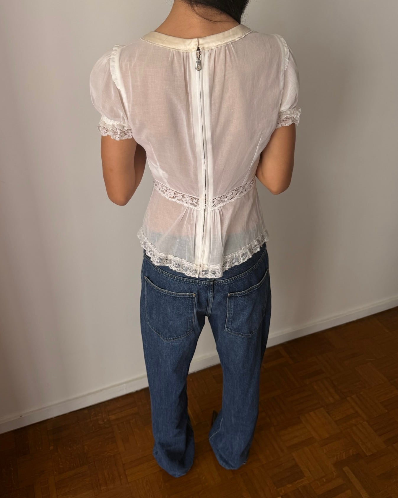 Dolce & Gabbana SS2006 Sheer Lace Blouse