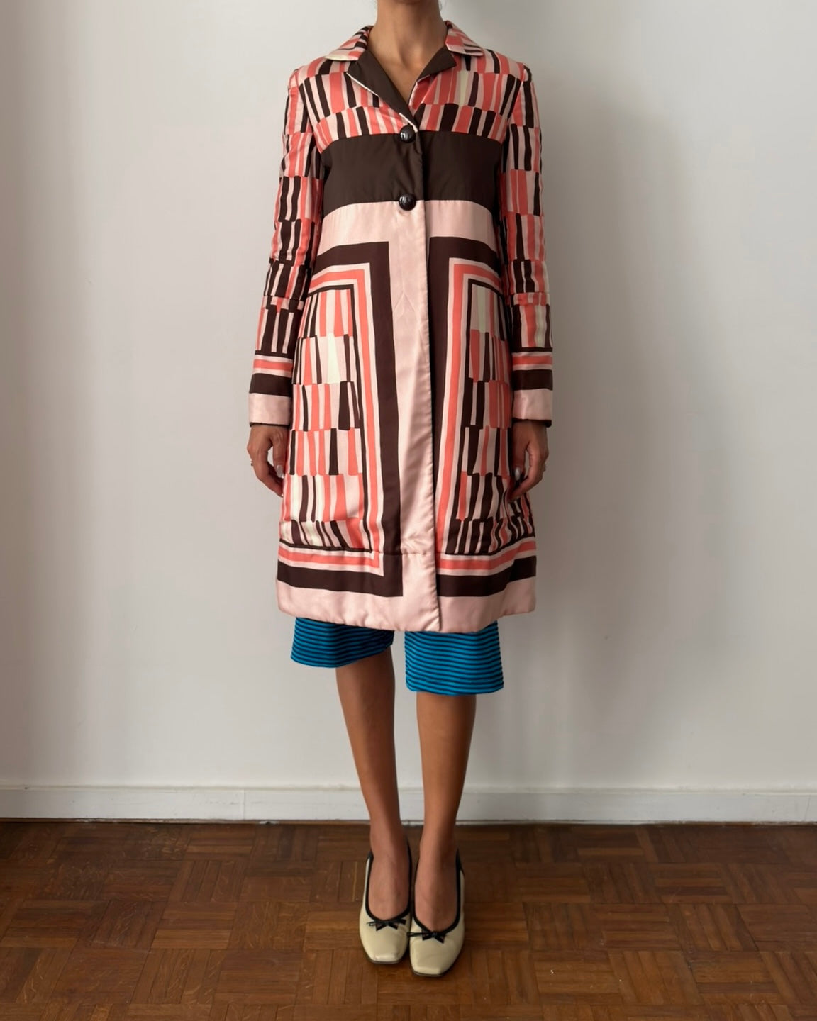 Miu Miu Fall/Winter 2003 Geometric Silk Coat