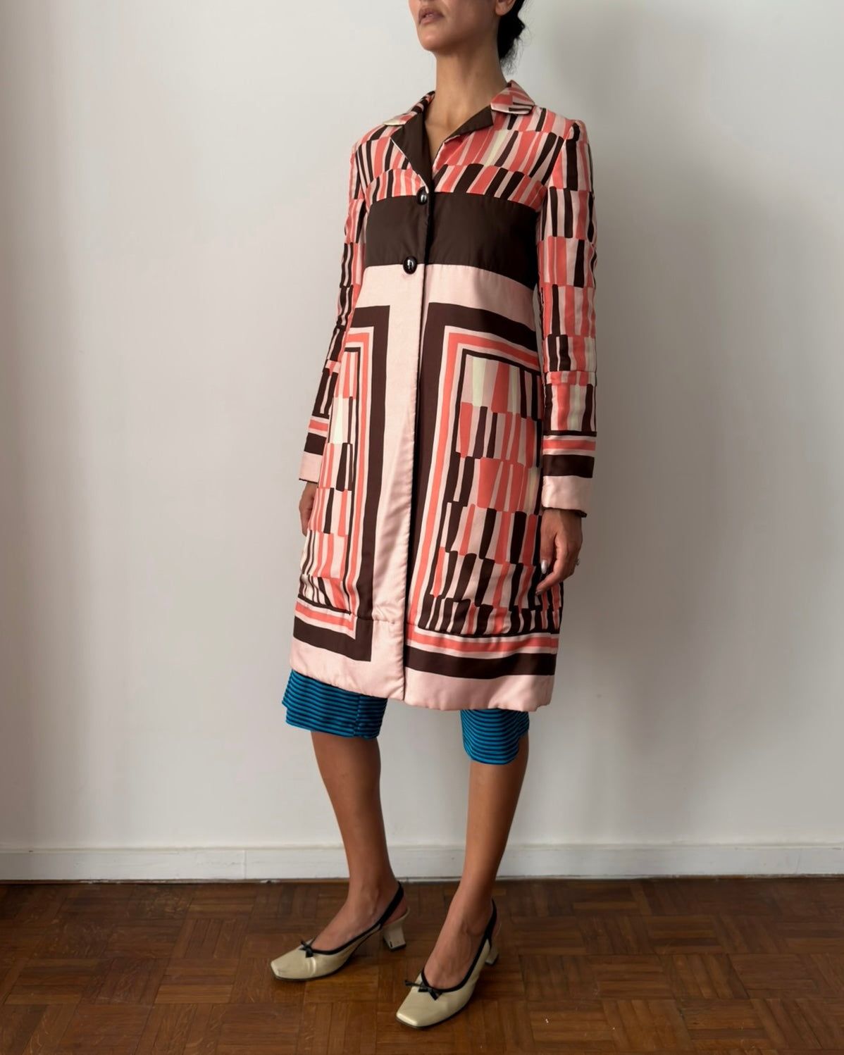Miu Miu Fall/Winter 2003 Geometric Silk Coat