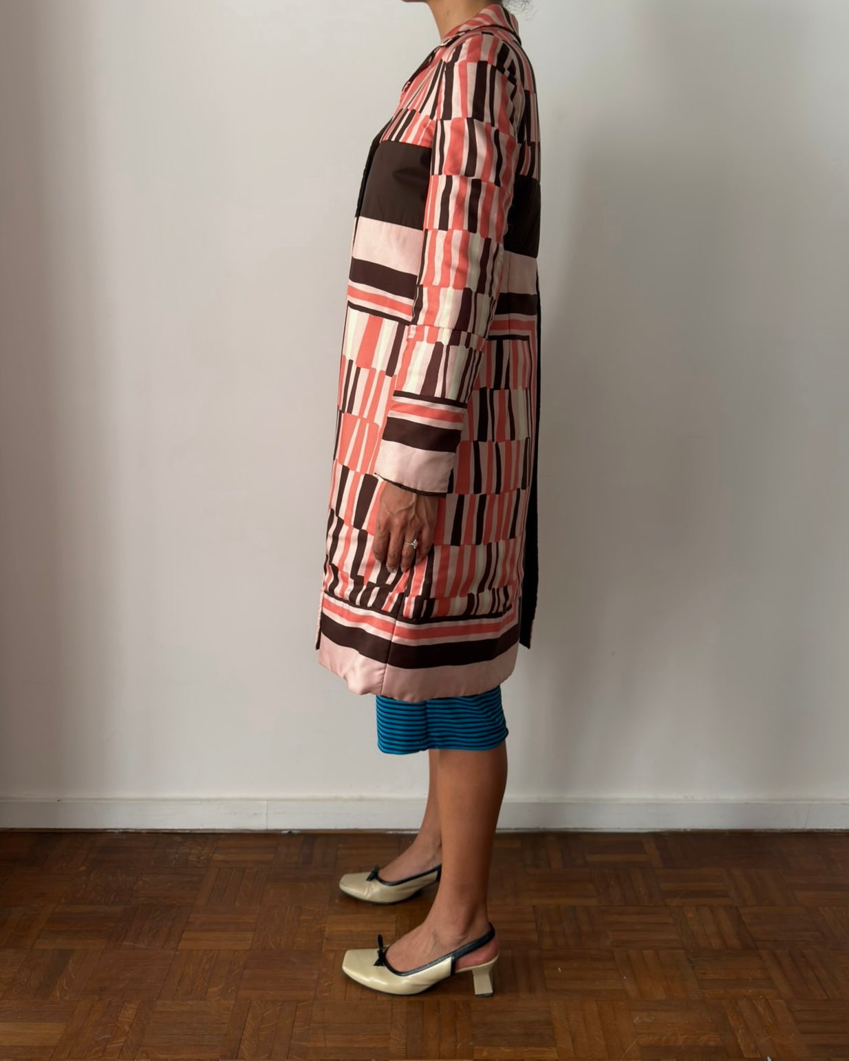 Miu Miu Fall/Winter 2003 Geometric Silk Coat