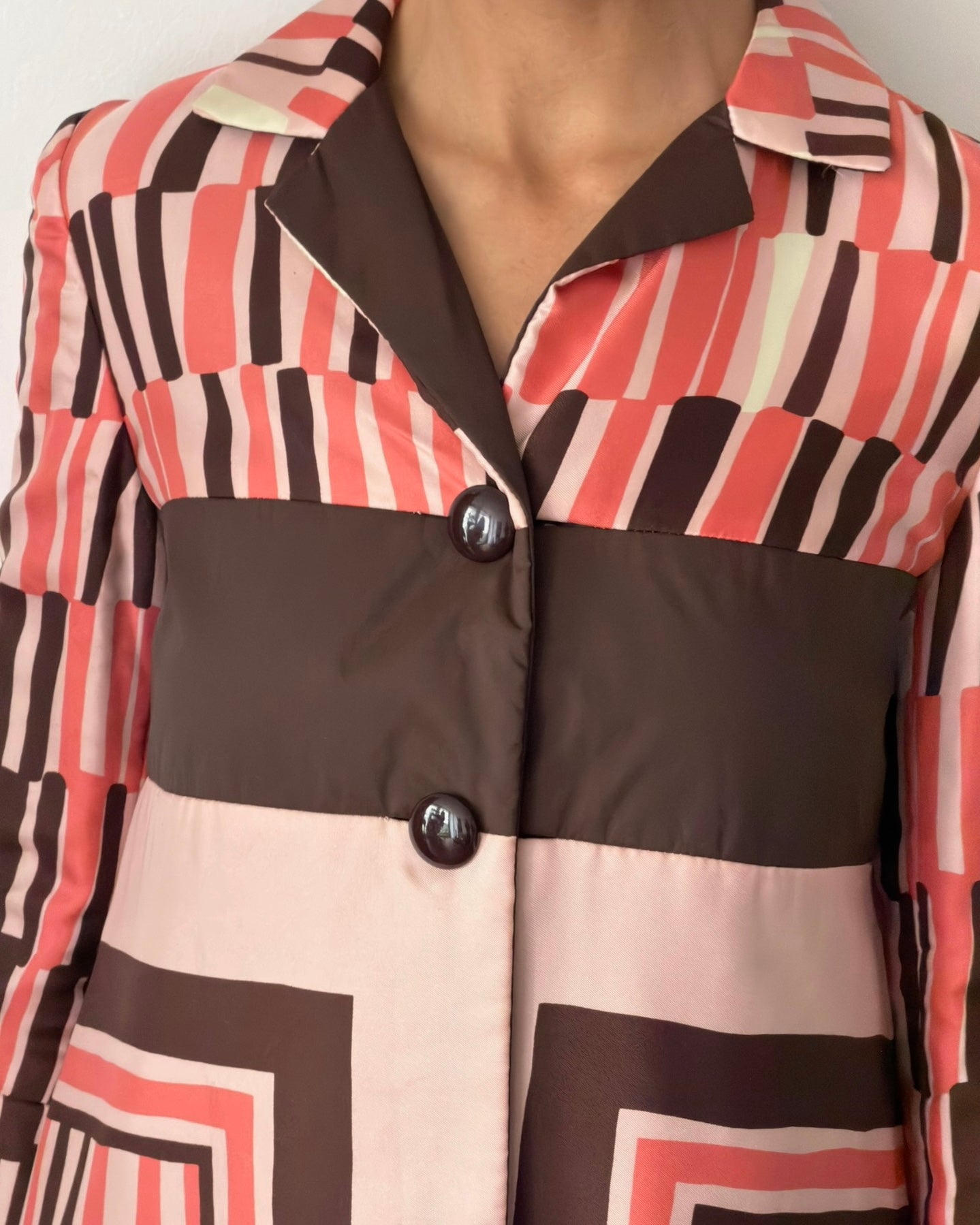 Miu Miu Fall/Winter 2003 Geometric Silk Coat