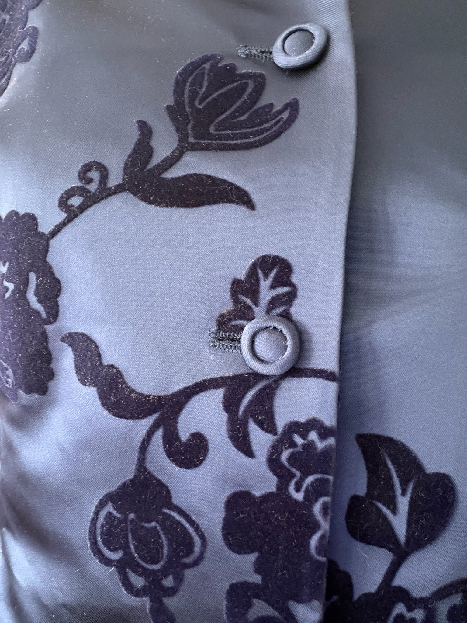 Alberta Ferretti FW1997 Velvet Embroidered Satin Set