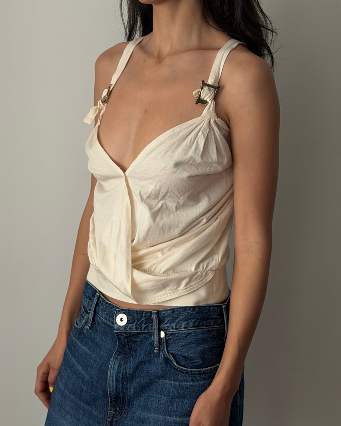 Chloé by Phoebe Philo SS2002 Cotton Wrap Cami Top