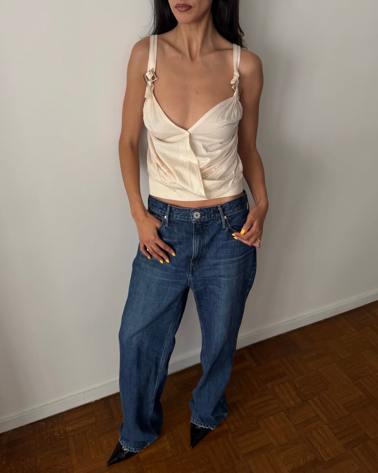 Chloé by Phoebe Philo SS2002 Cotton Wrap Cami Top