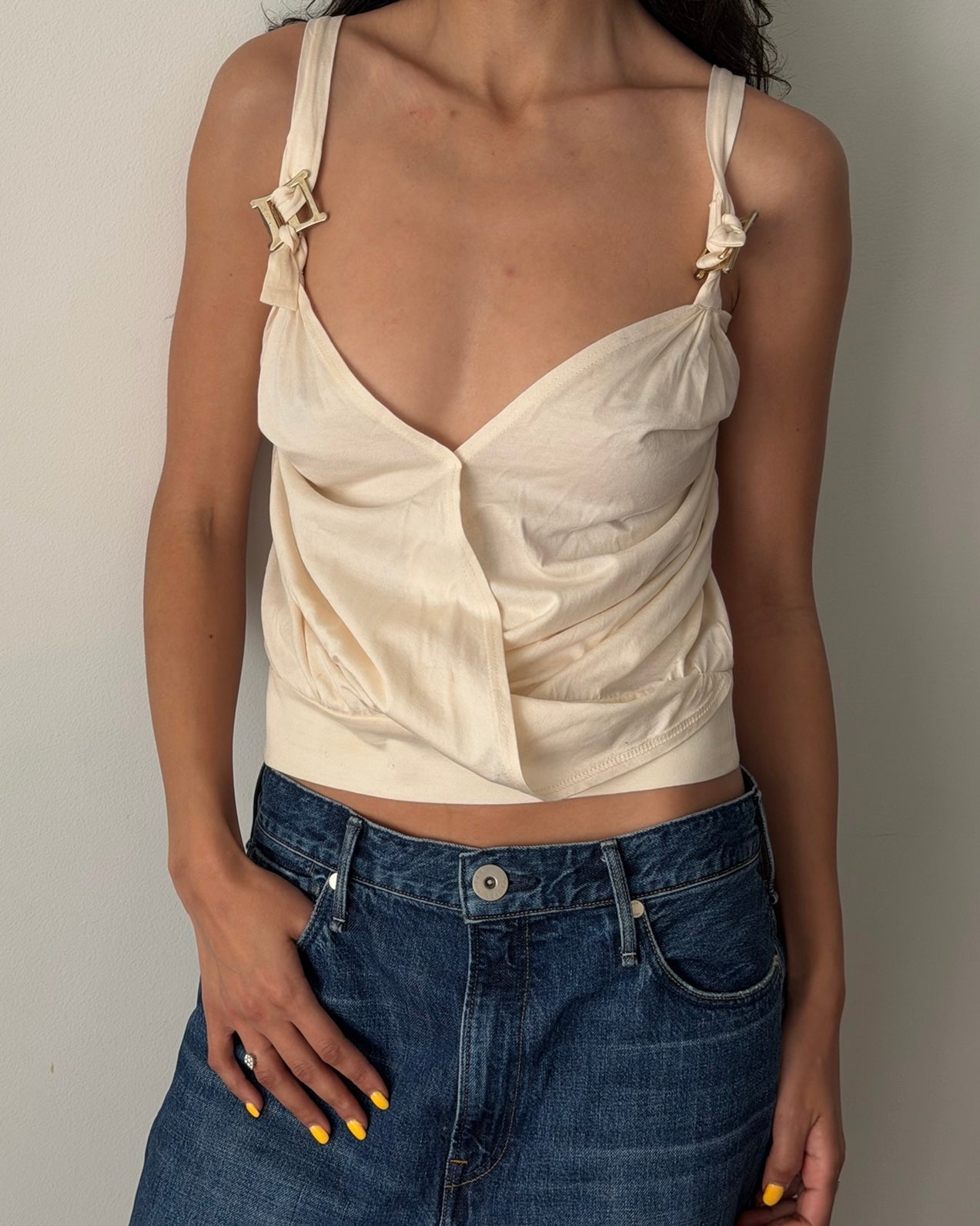 Chloé by Phoebe Philo SS2002 Cotton Wrap Cami Top