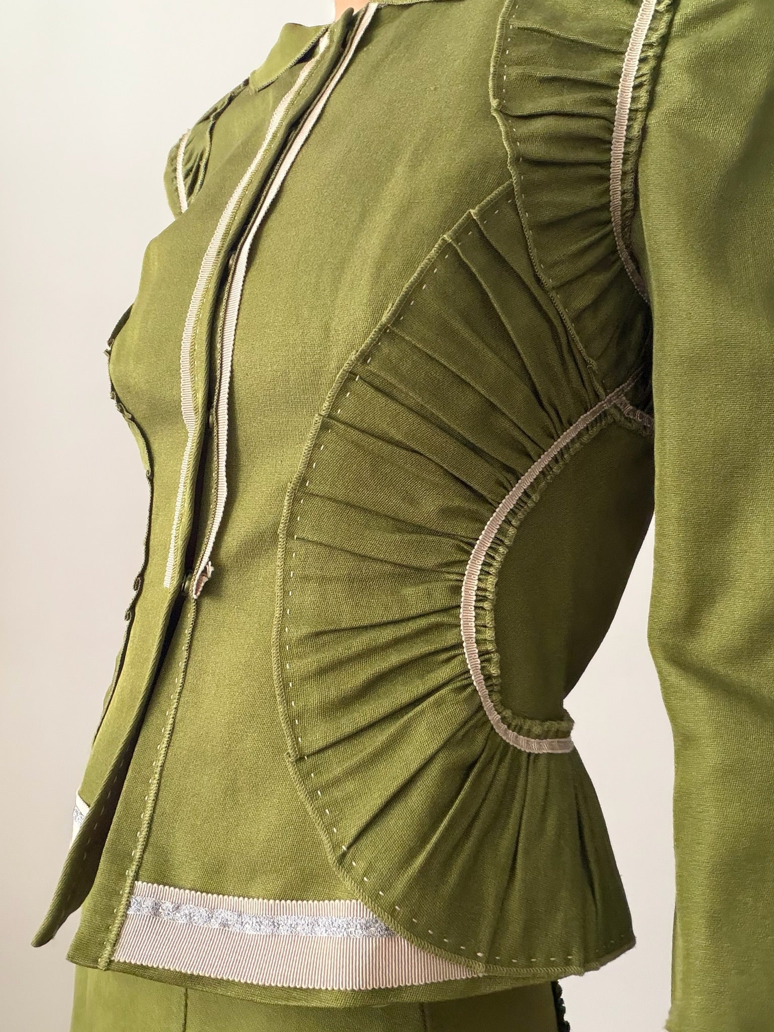 Alberta Ferretti SS2006 Cotton Silk Skirt Suit