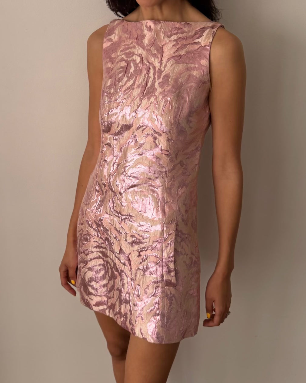 Balenciaga by Nicolas Ghesquière SS2008 Metallic Jacquard Mini Dress