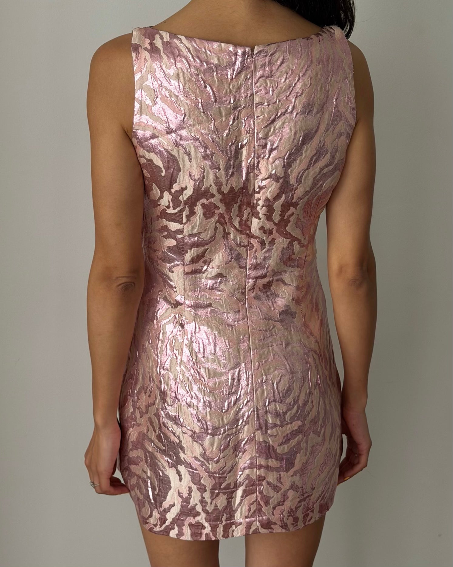 Balenciaga by Nicolas Ghesquière SS2008 Metallic Jacquard Mini Dress