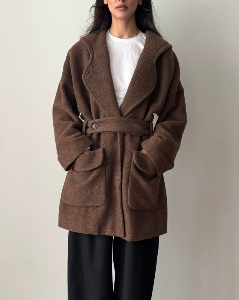 Emporio Armani 1990s Wool Alpaca Coat