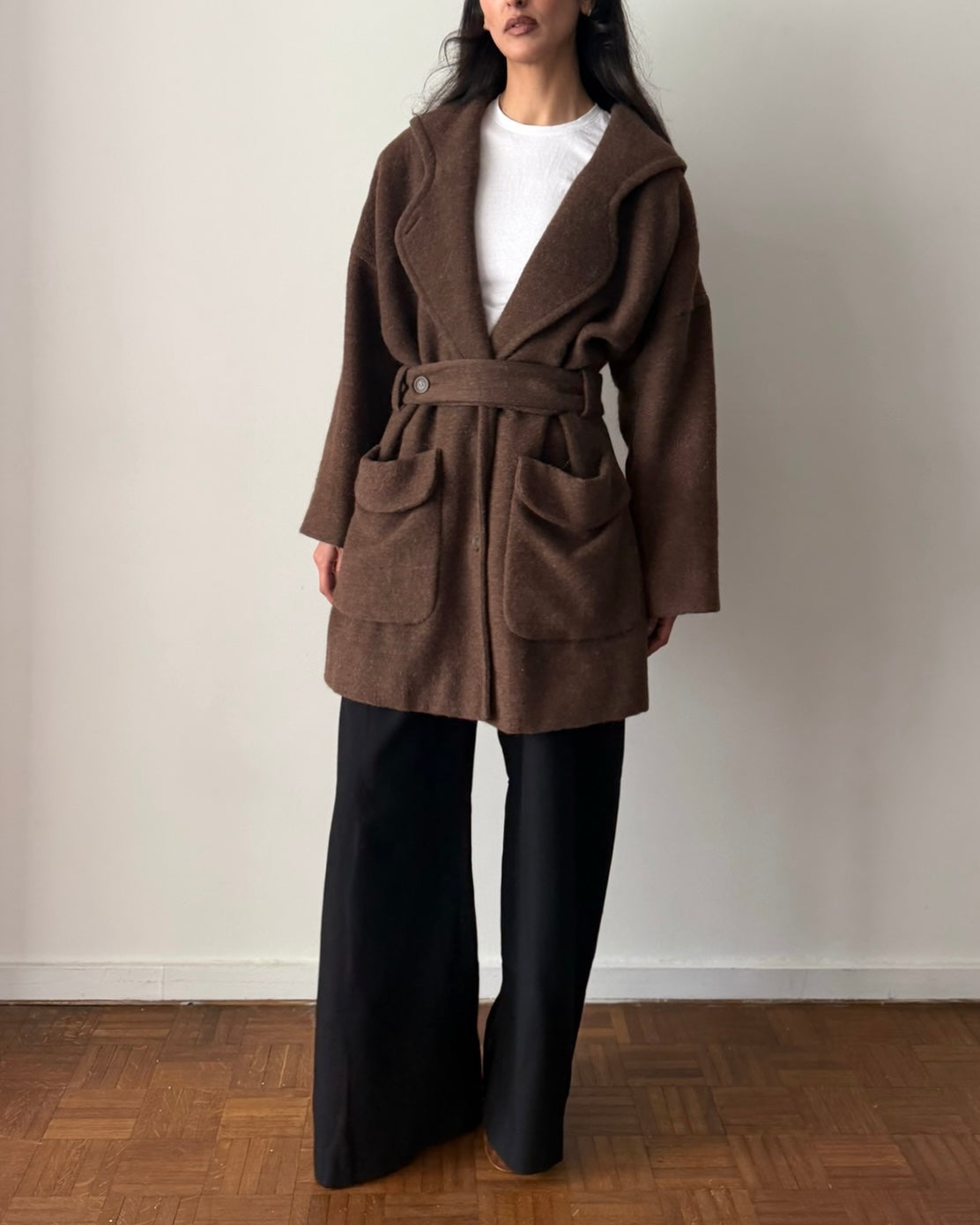 Emporio Armani 1990s Wool Alpaca Coat