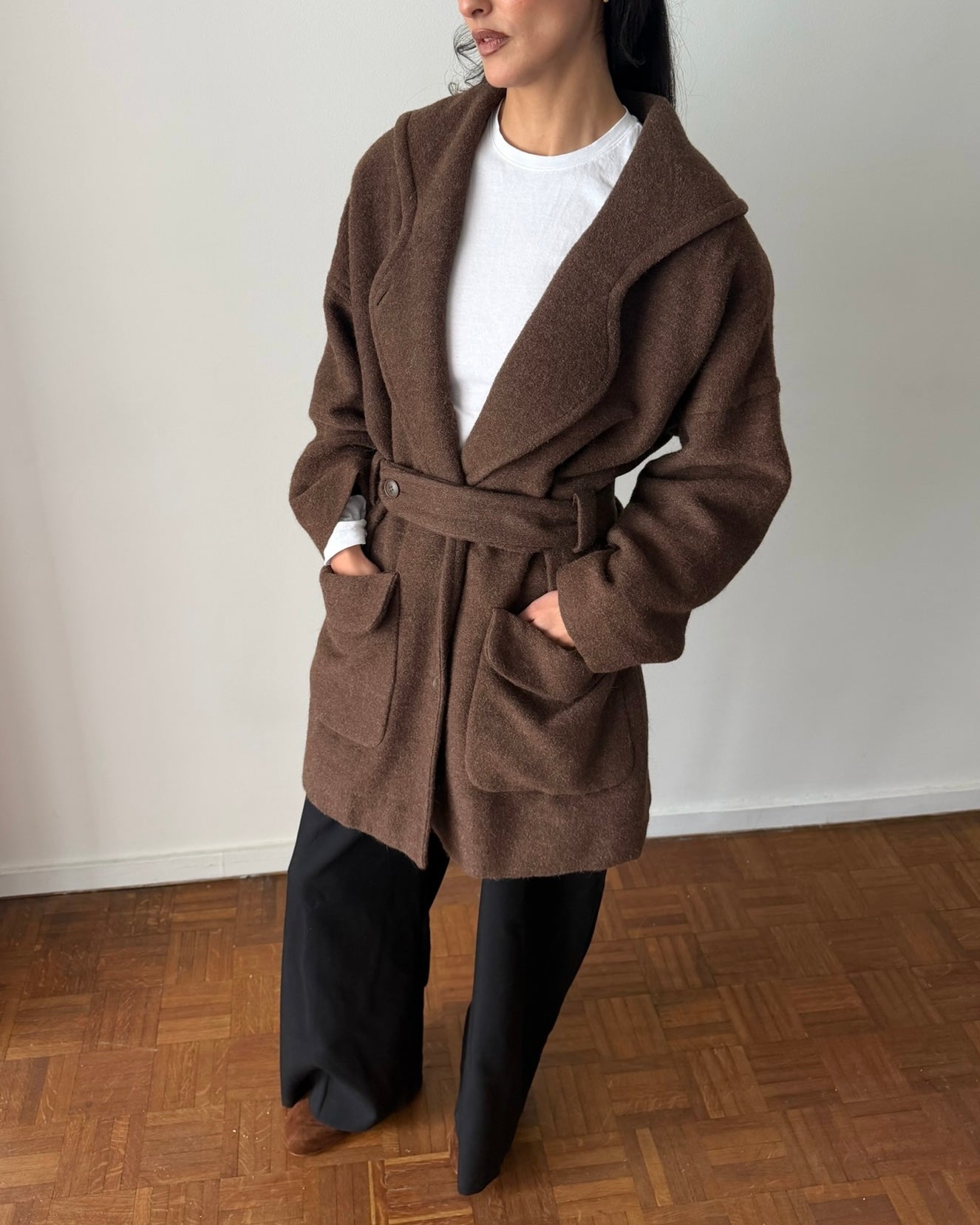 Emporio Armani 1990s Wool Alpaca Coat