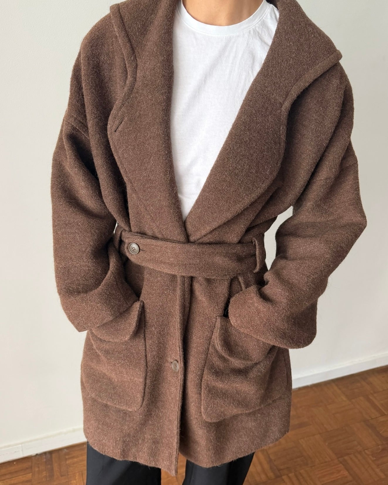 Emporio Armani 1990s Wool Alpaca Coat