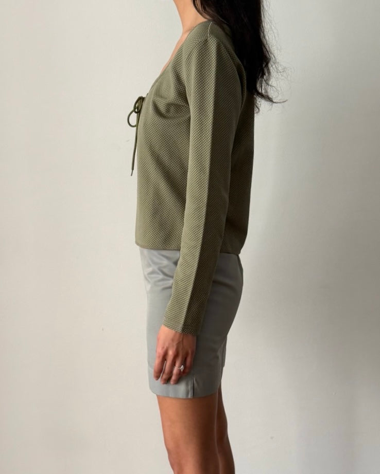 Miu Miu FW1999 Lace-Up Technical Top