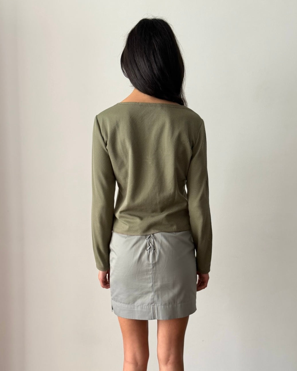 Miu Miu FW1999 Lace-Up Technical Top