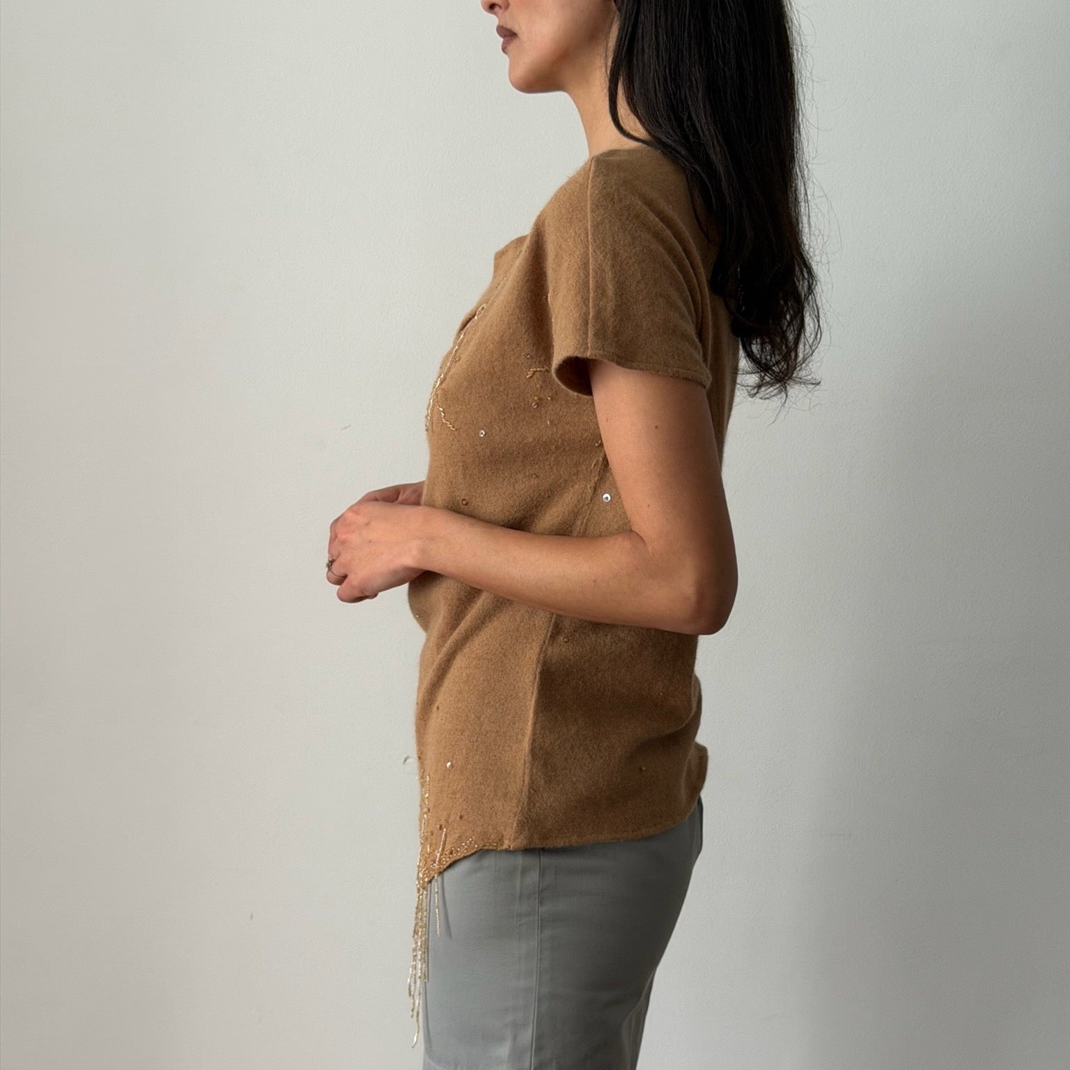 Lolita Lempicka Couture 1990s Beige Top