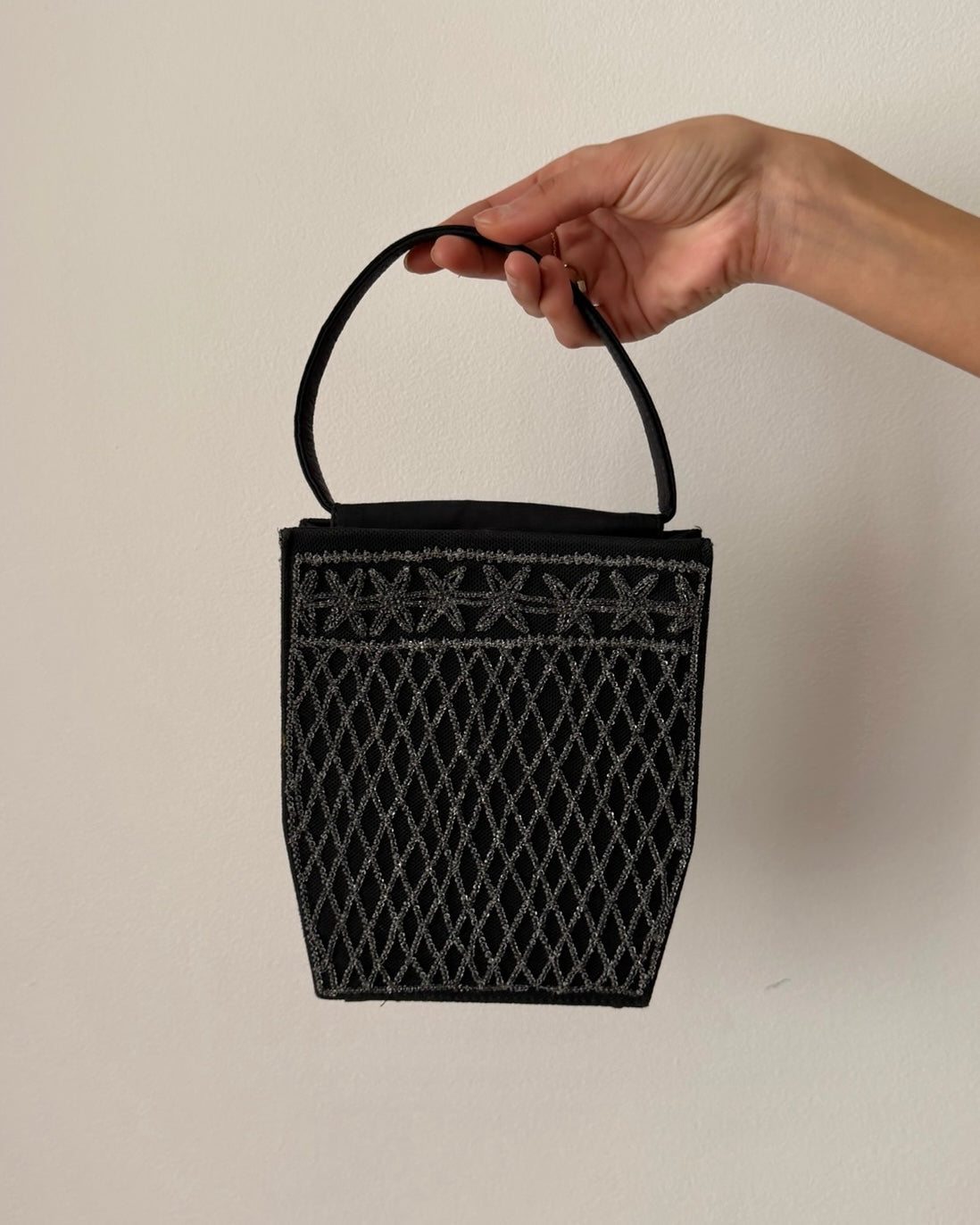 Alberta Ferretti 1990s Beaded Mini Bag – Black | Evening Bag