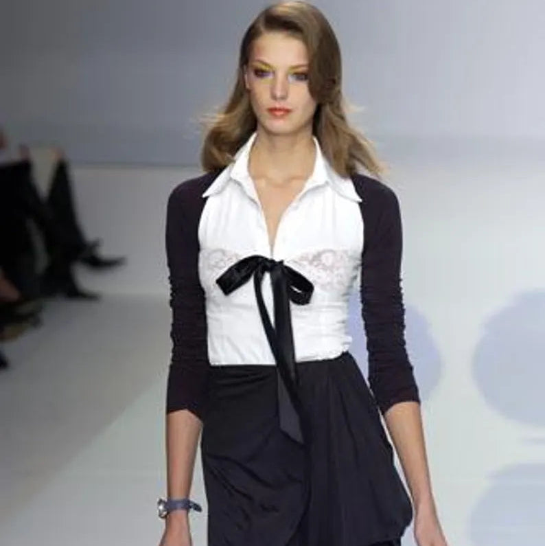 Valentino SS2004 Cotton Lace Blouse