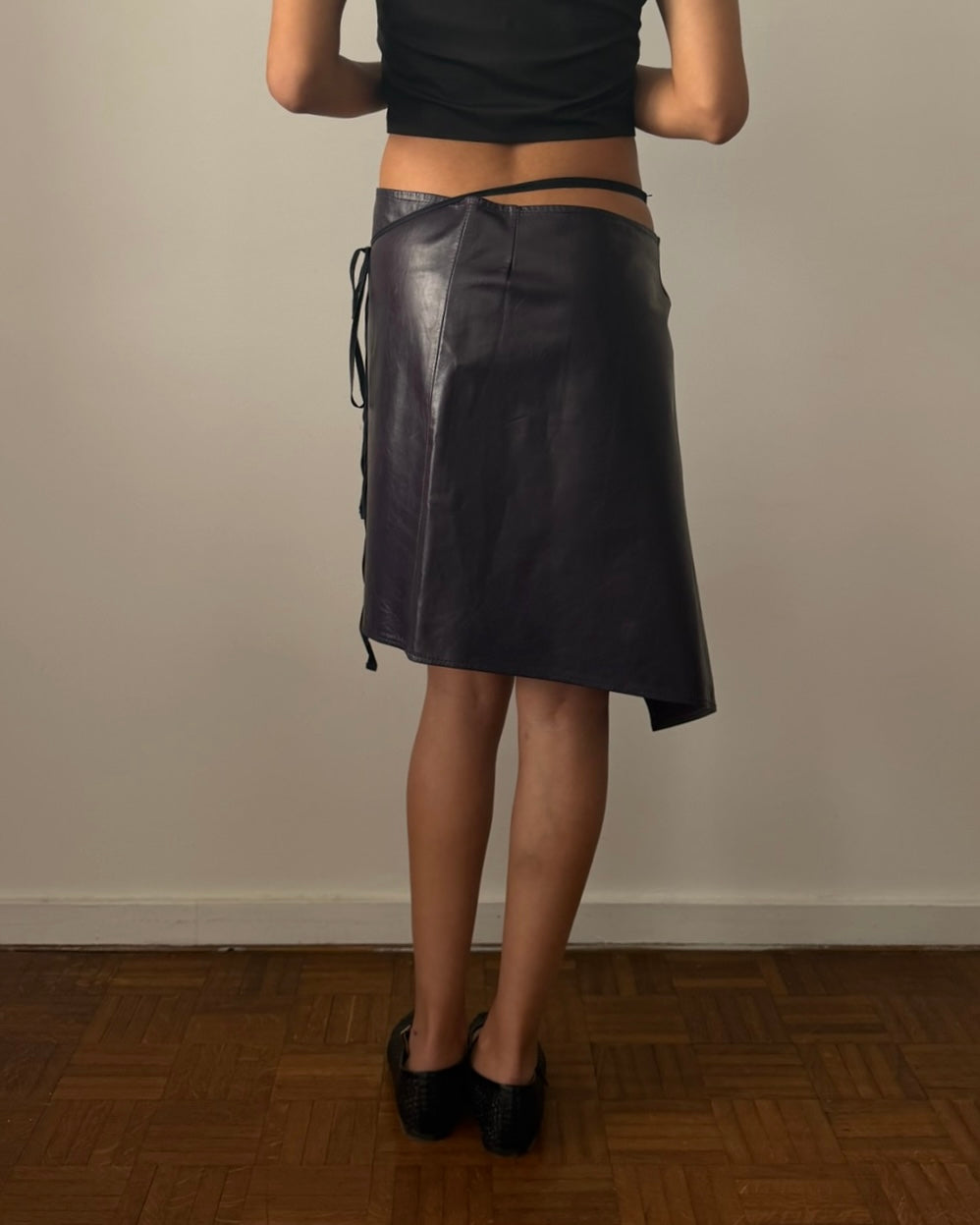 Ann Demeulemeester SS1999 Leather Wrap Skirt