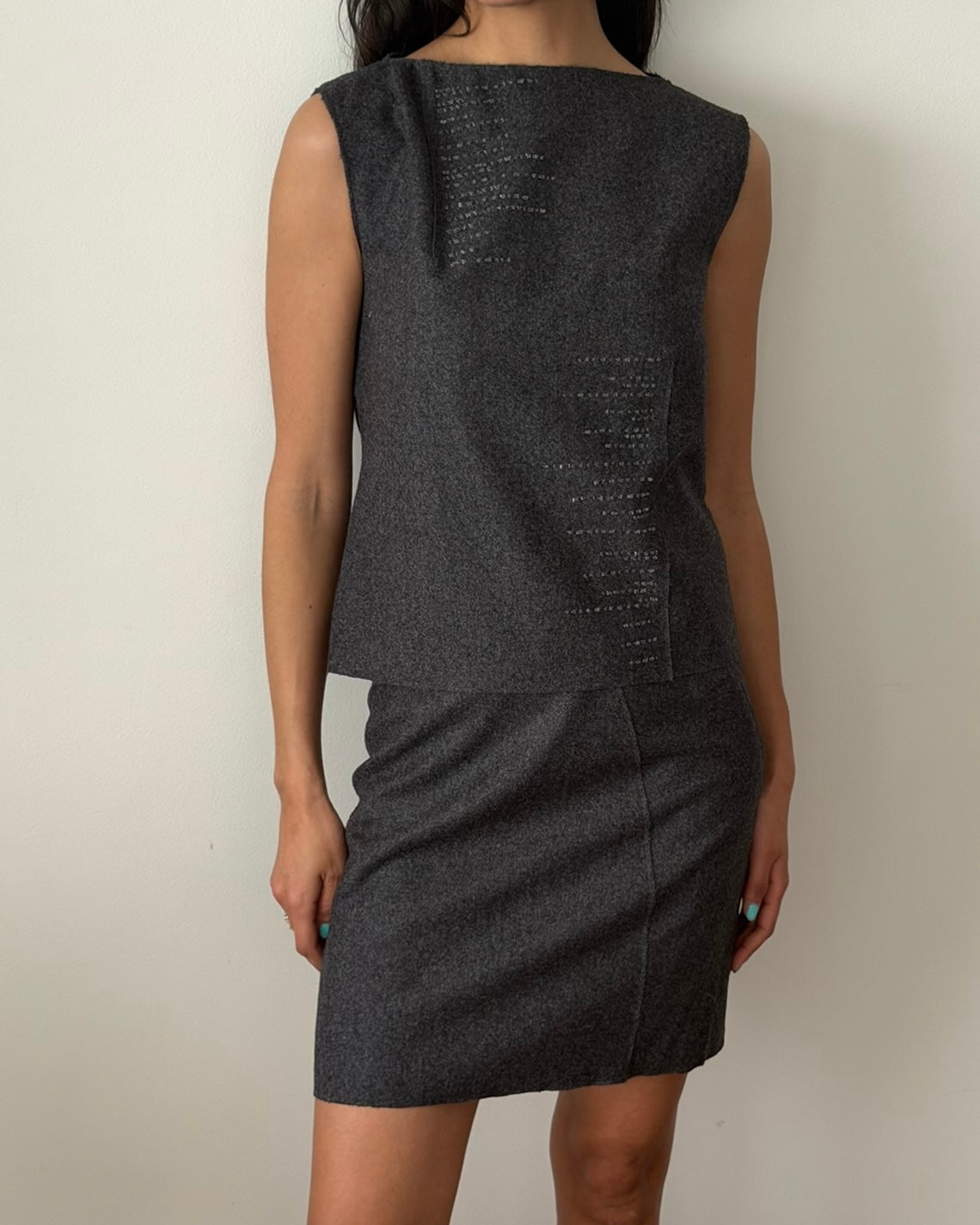 Alberta Ferretti FW1998 Wool Two-Piece Set
