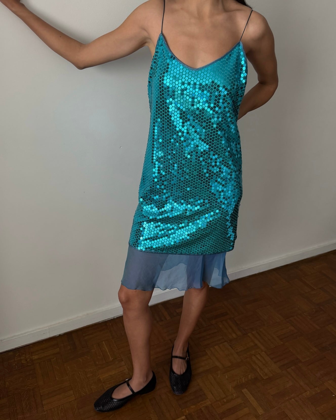 Blumarine by Anna Molinari SS1997 Sequin Slip Dress