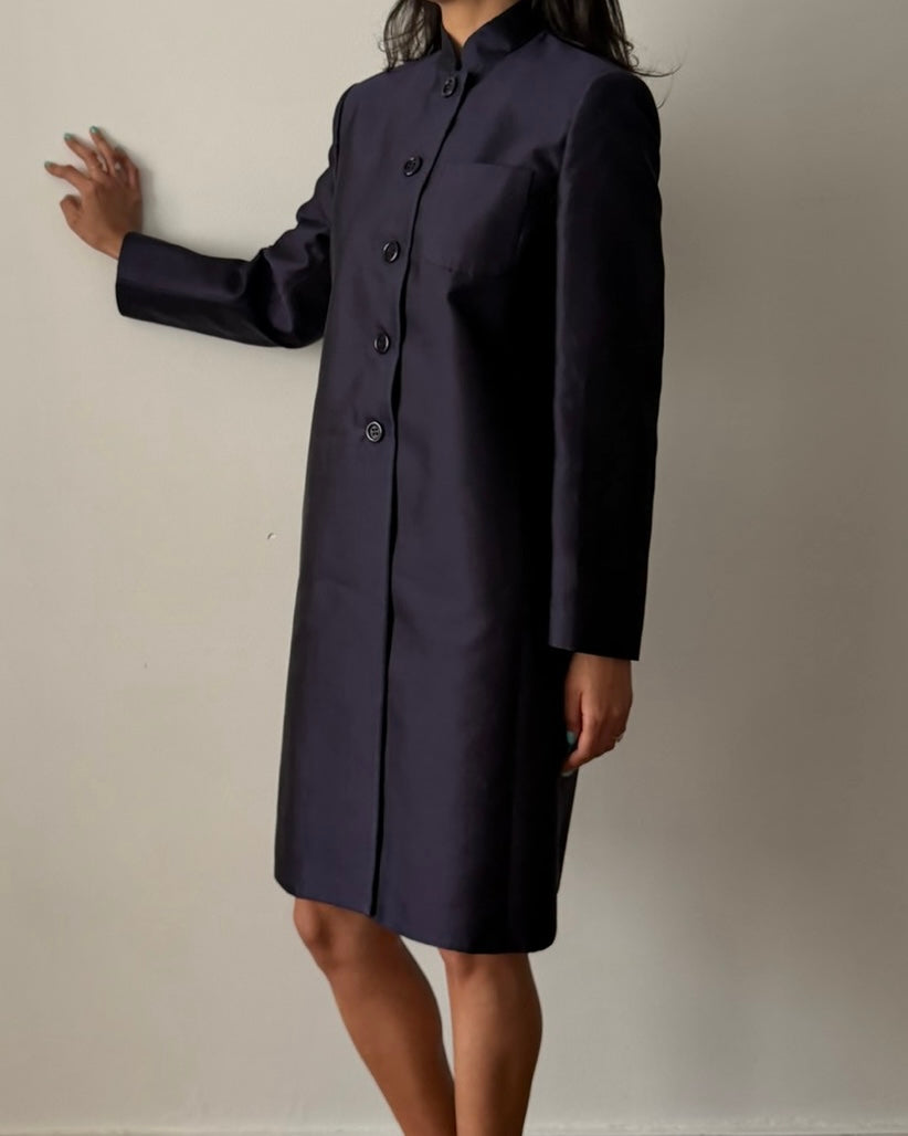 Prada FW1994 Structured Silk Cotton Coat