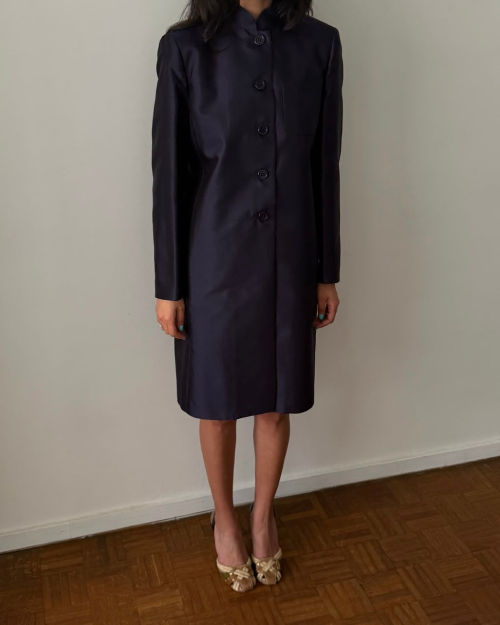 Prada FW1994 Structured Silk Cotton Coat