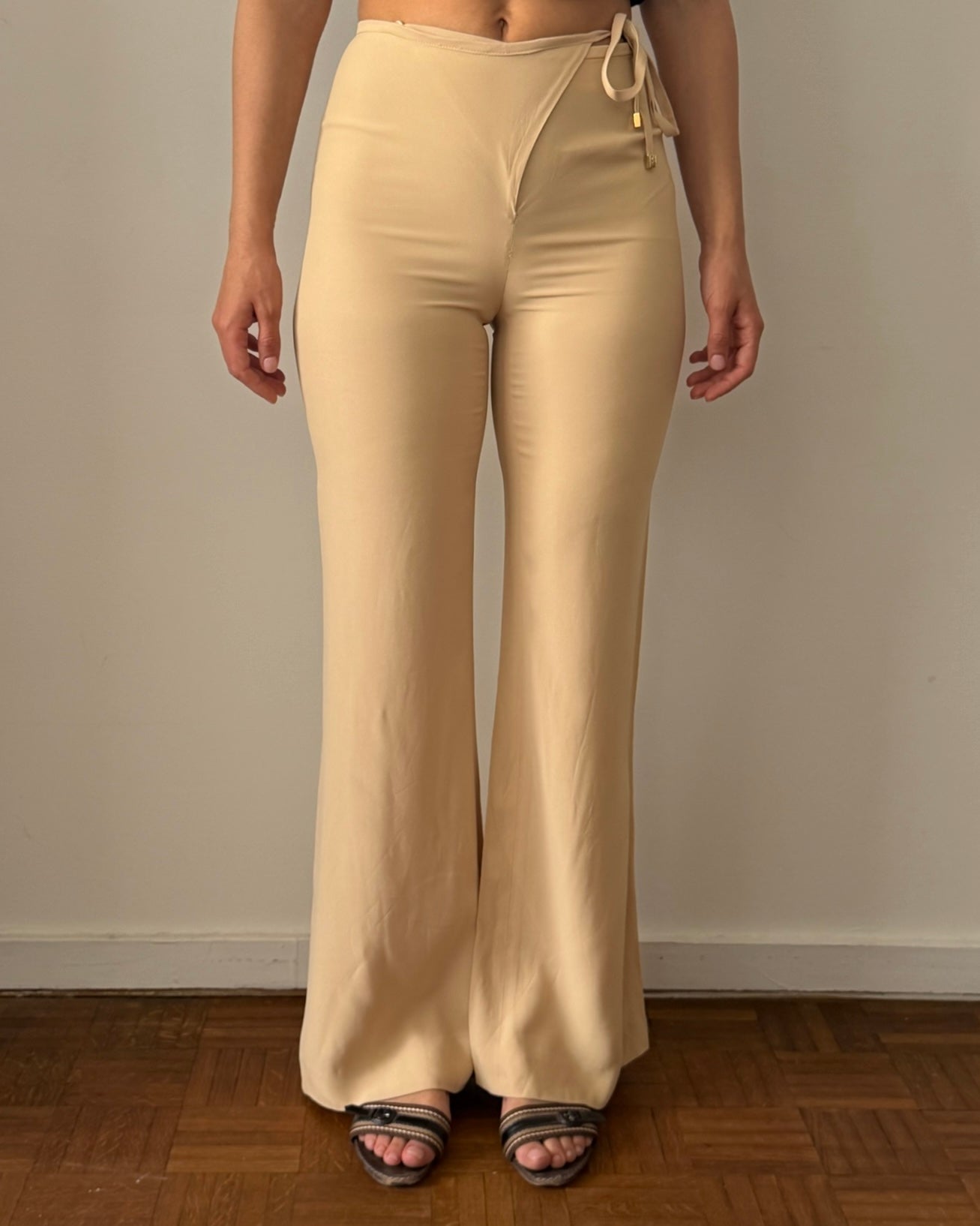 パンツ gucci by tom ford cotton flare slacks Gucci by Tom Ford SS1997 Flare Trousers – Archival Cream Acetate