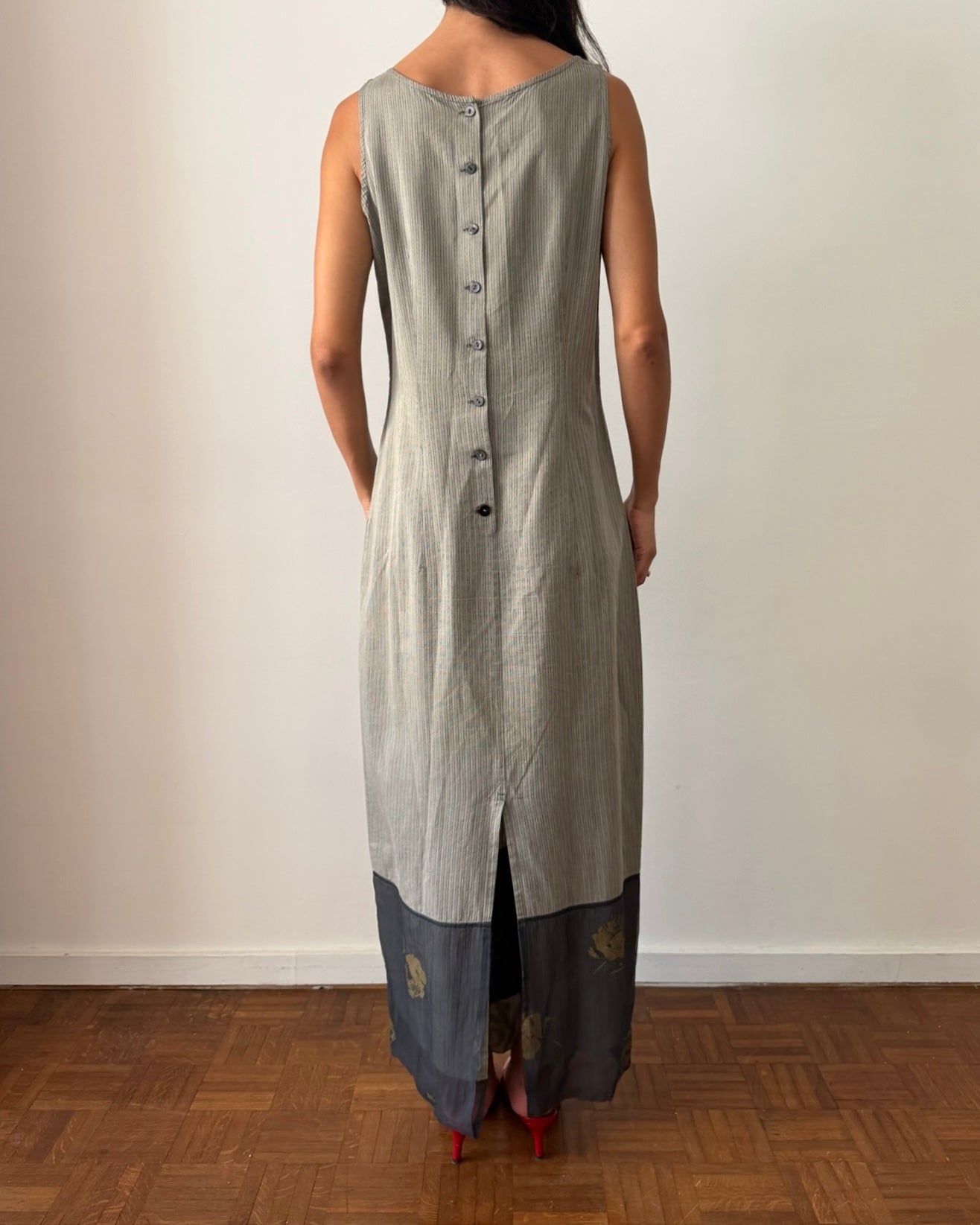 Dries Van Noten SS1994 Cotton & Silk Maxi Dress