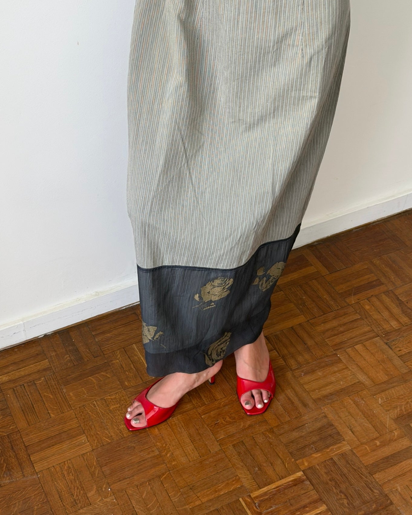 Dries Van Noten SS1994 Cotton & Silk Maxi Dress