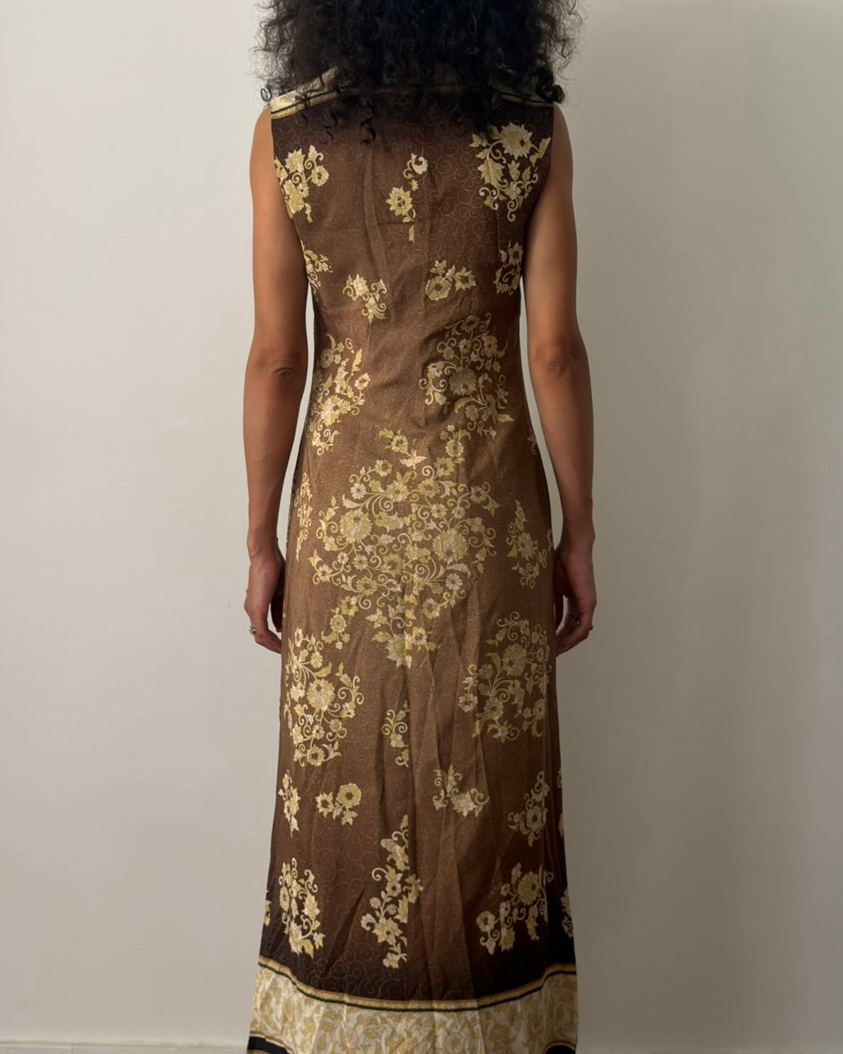Alberta Ferretti SS1993 Japanese-Inspired Silk Maxi Dress