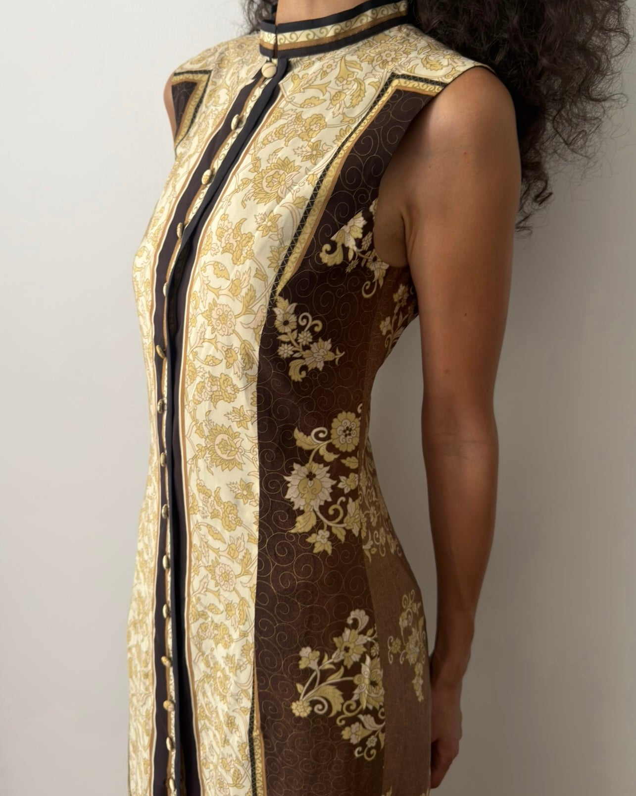 Alberta Ferretti SS1993 Japanese-Inspired Silk Maxi Dress