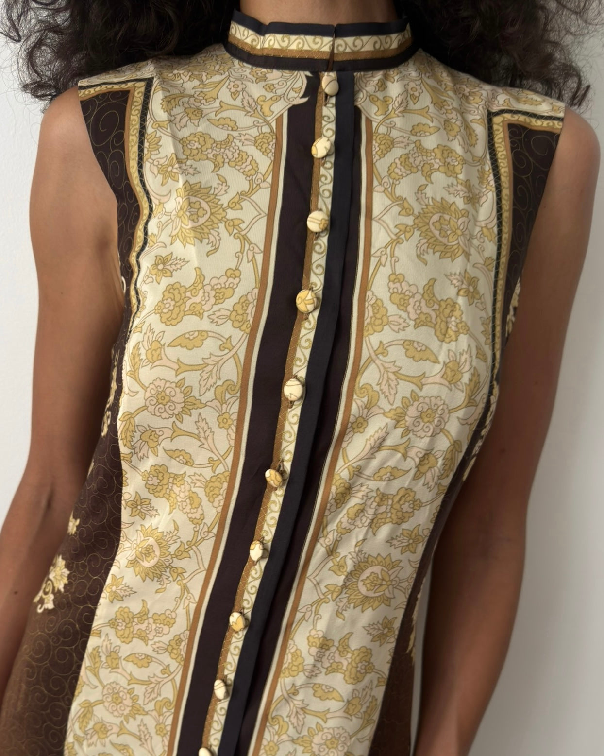 Alberta Ferretti SS1993 Japanese-Inspired Silk Maxi Dress