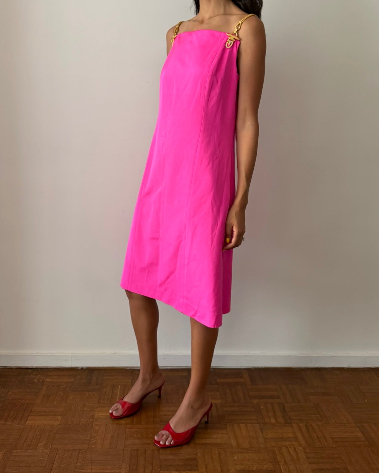 Gianfranco Ferré SS1993 Dress Hot Pink