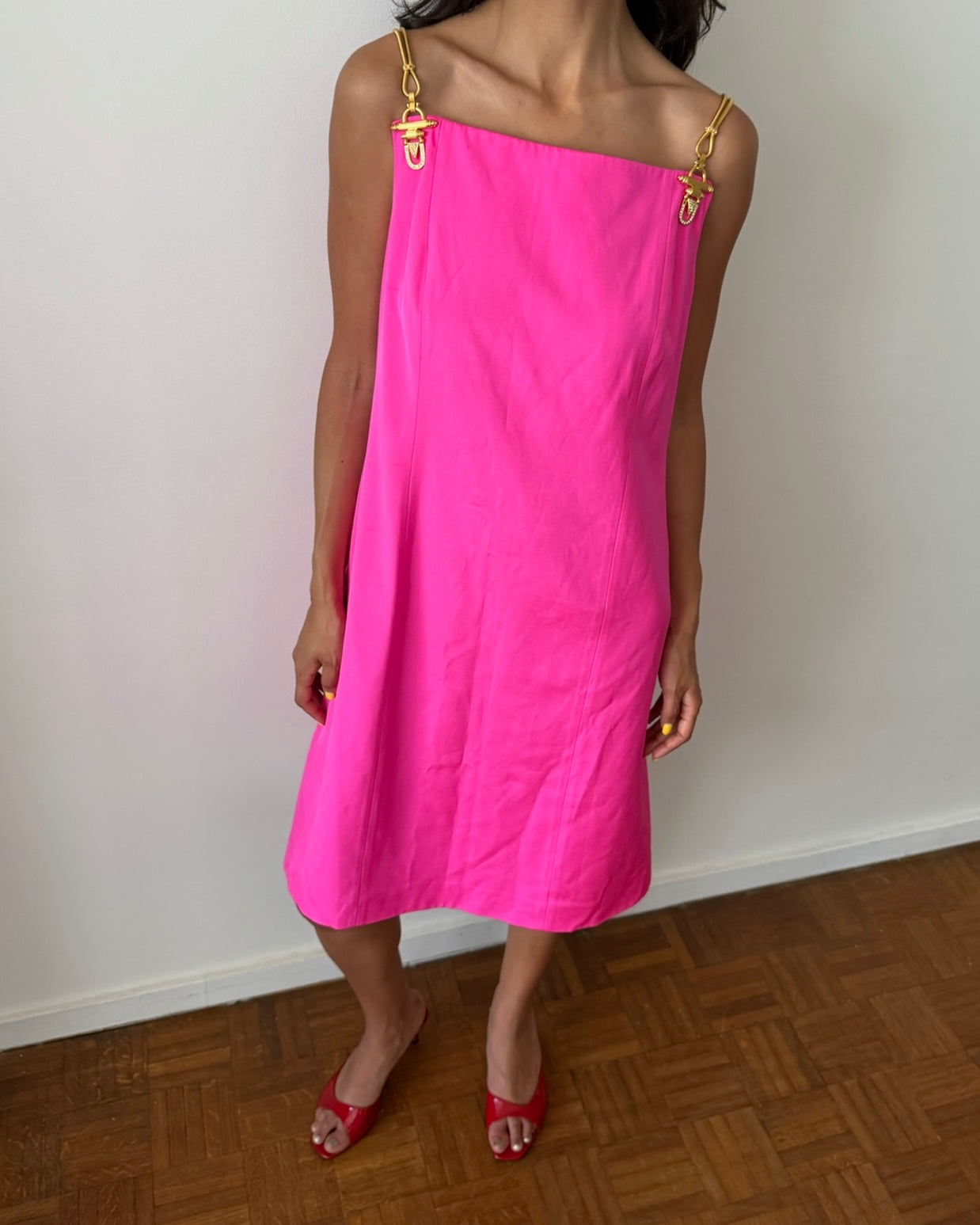 Gianfranco Ferré SS1993 Dress Hot Pink
