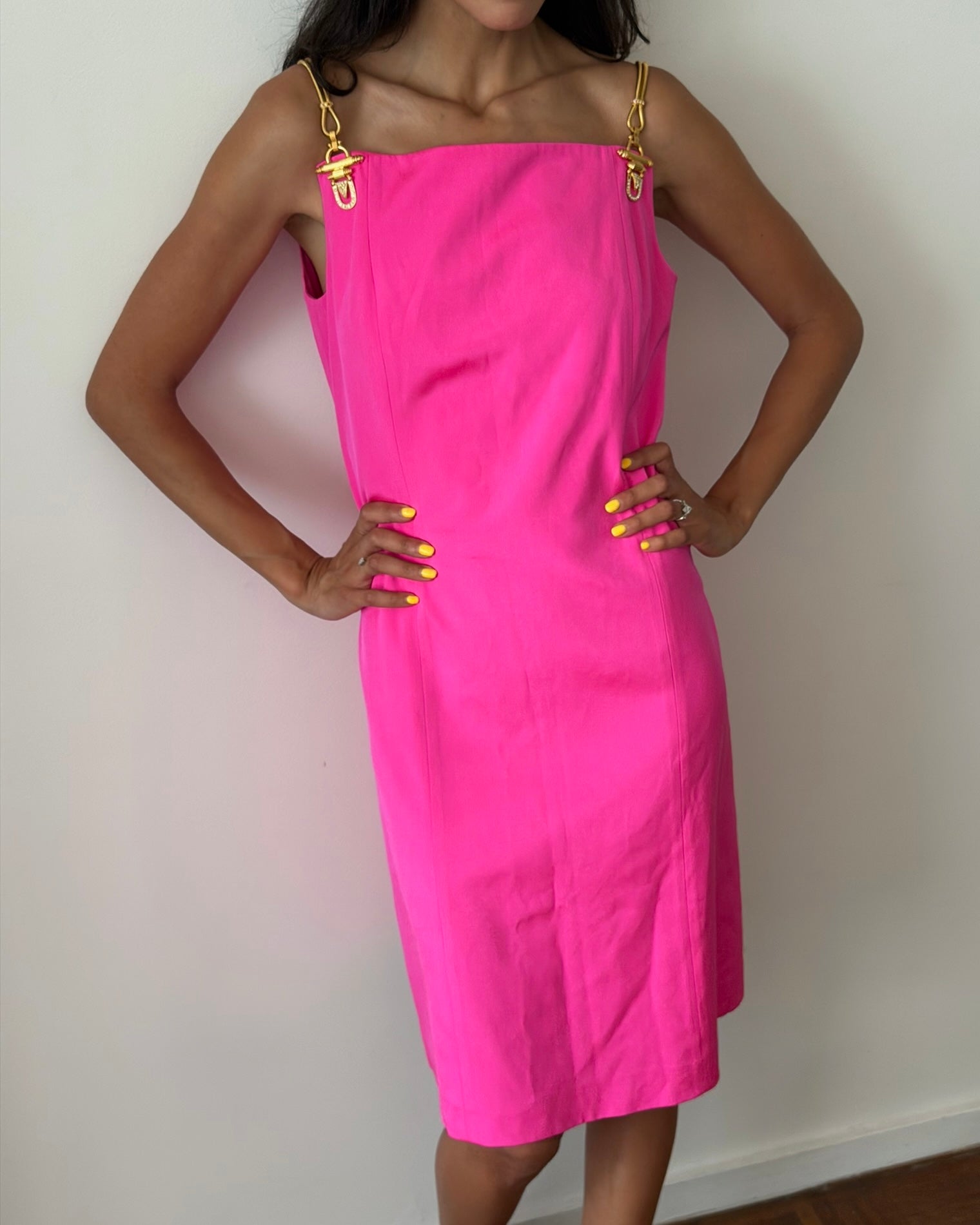 Gianfranco Ferré SS1993 Dress Hot Pink