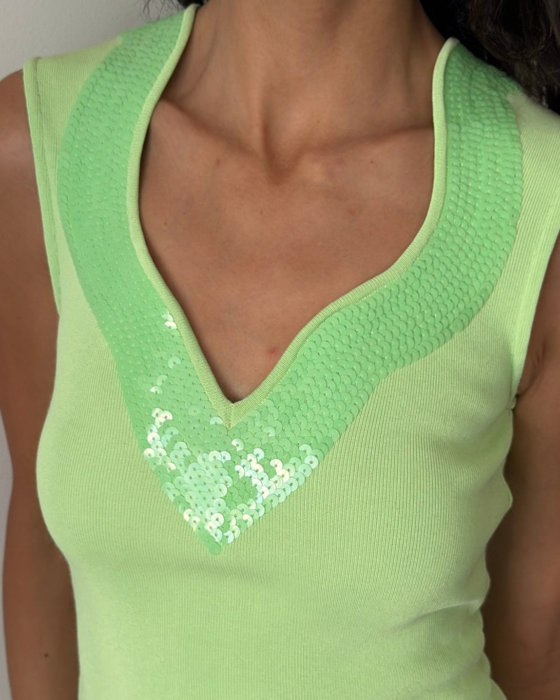 Gaetano Navarra SS1995 Cotton Knit Two-Piece Set – Green