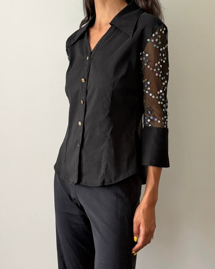Christian Dior by John Galliano SS2002 Butterfly Embroidered Shirt