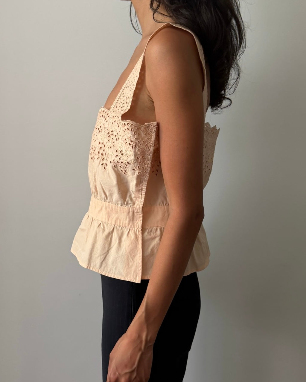 Miu Miu SS2002 Broderie Anglaise Cotton Top