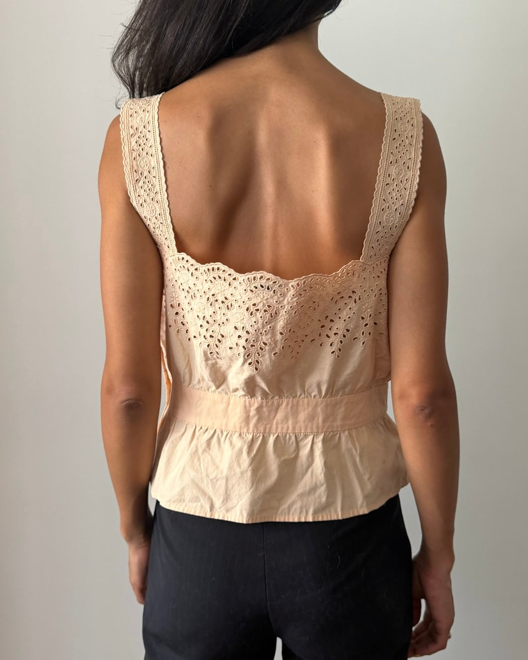 Miu Miu SS2002 Broderie Anglaise Cotton Top