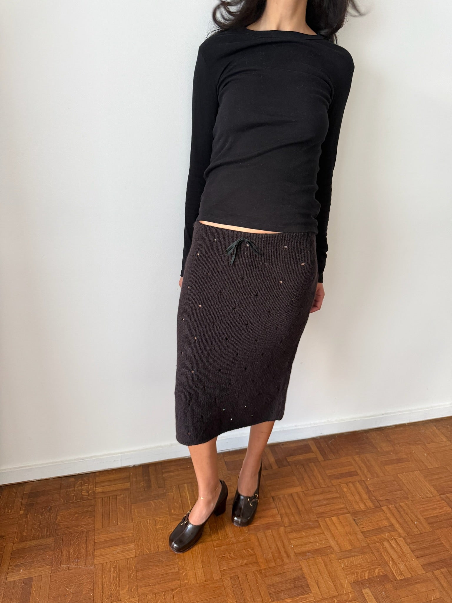 Miu Miu FW2001 Knit Pencil Skirt