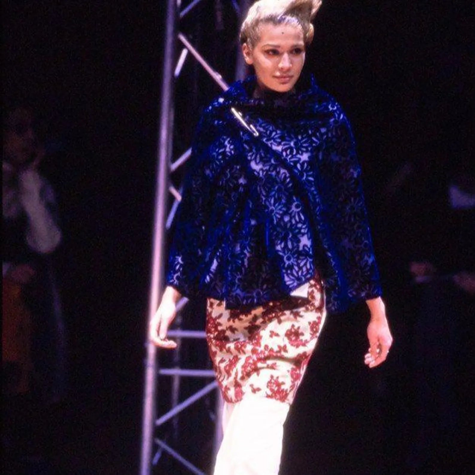 Comme des Garçons SS1996 Deconstructed Velvet Panel Dress