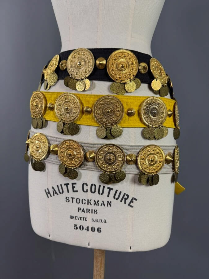 Sonia Rykiel SS1985 Coin Embellished Belt