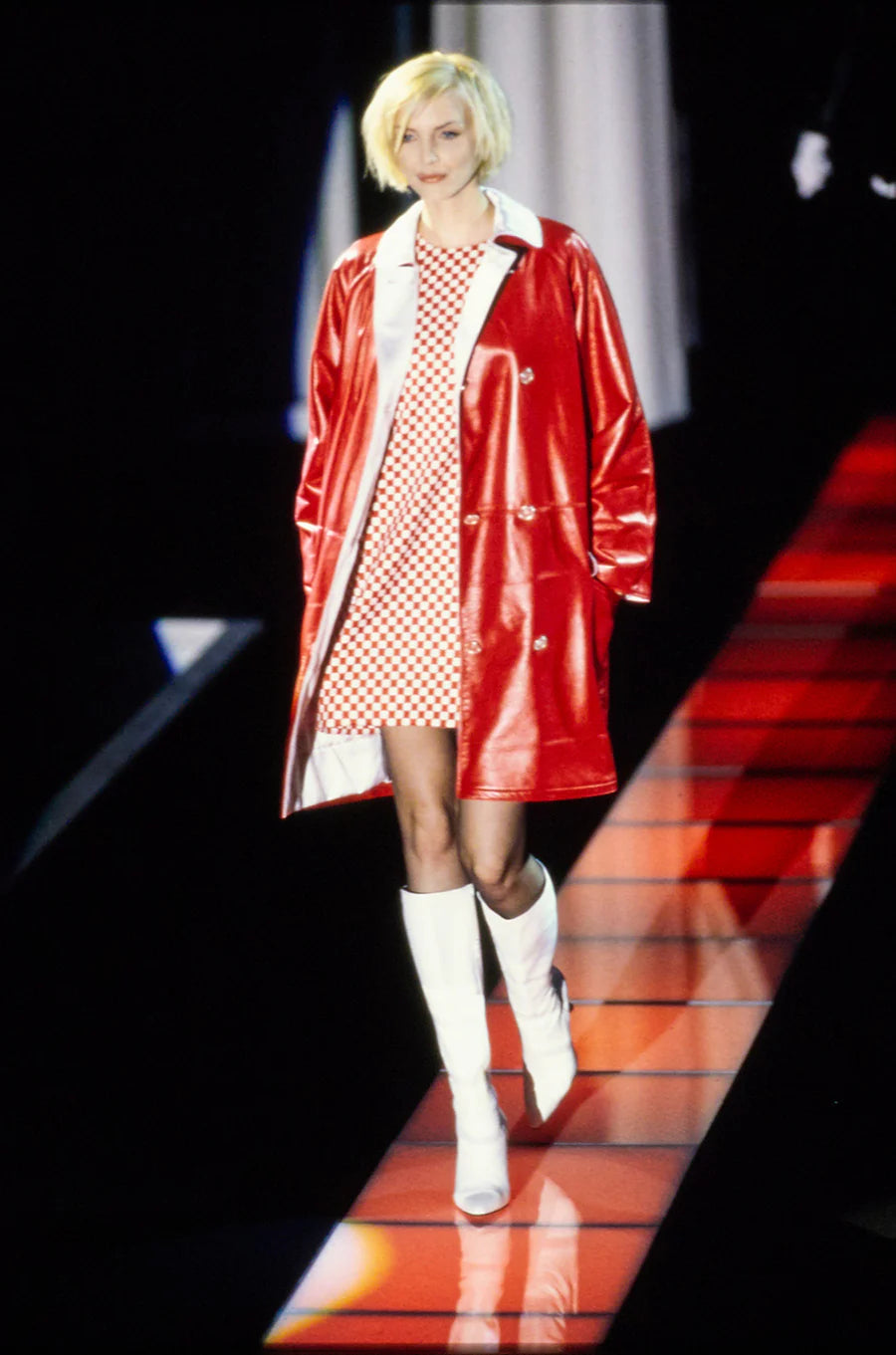 Versace FW1995 Checker Dress