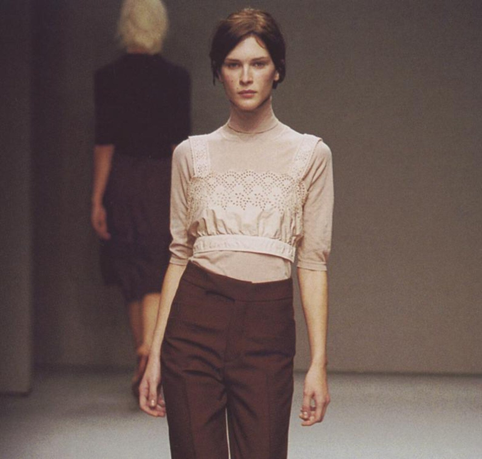 Miu Miu SS2002 Broderie Anglaise Cotton Top