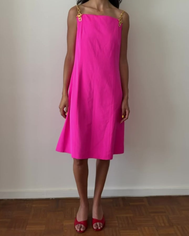 Gianfranco Ferré SS1993 Dress Hot Pink