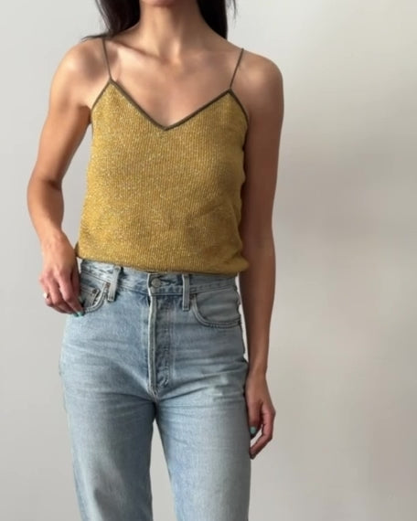 Gianni Versace SS1983 Lurex Knit Camisole